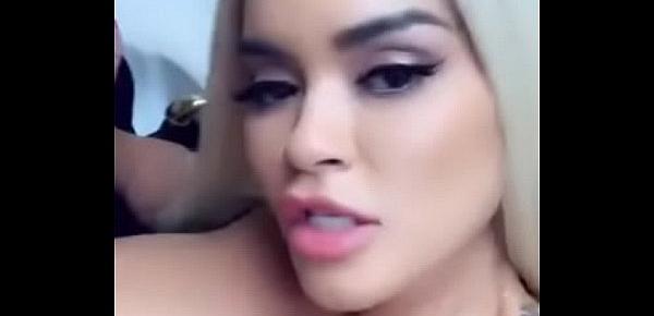 Dominican woman choking on cock and catching cum